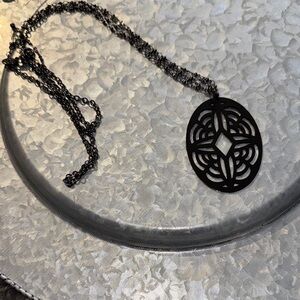 Elegant Black Pendant Necklace